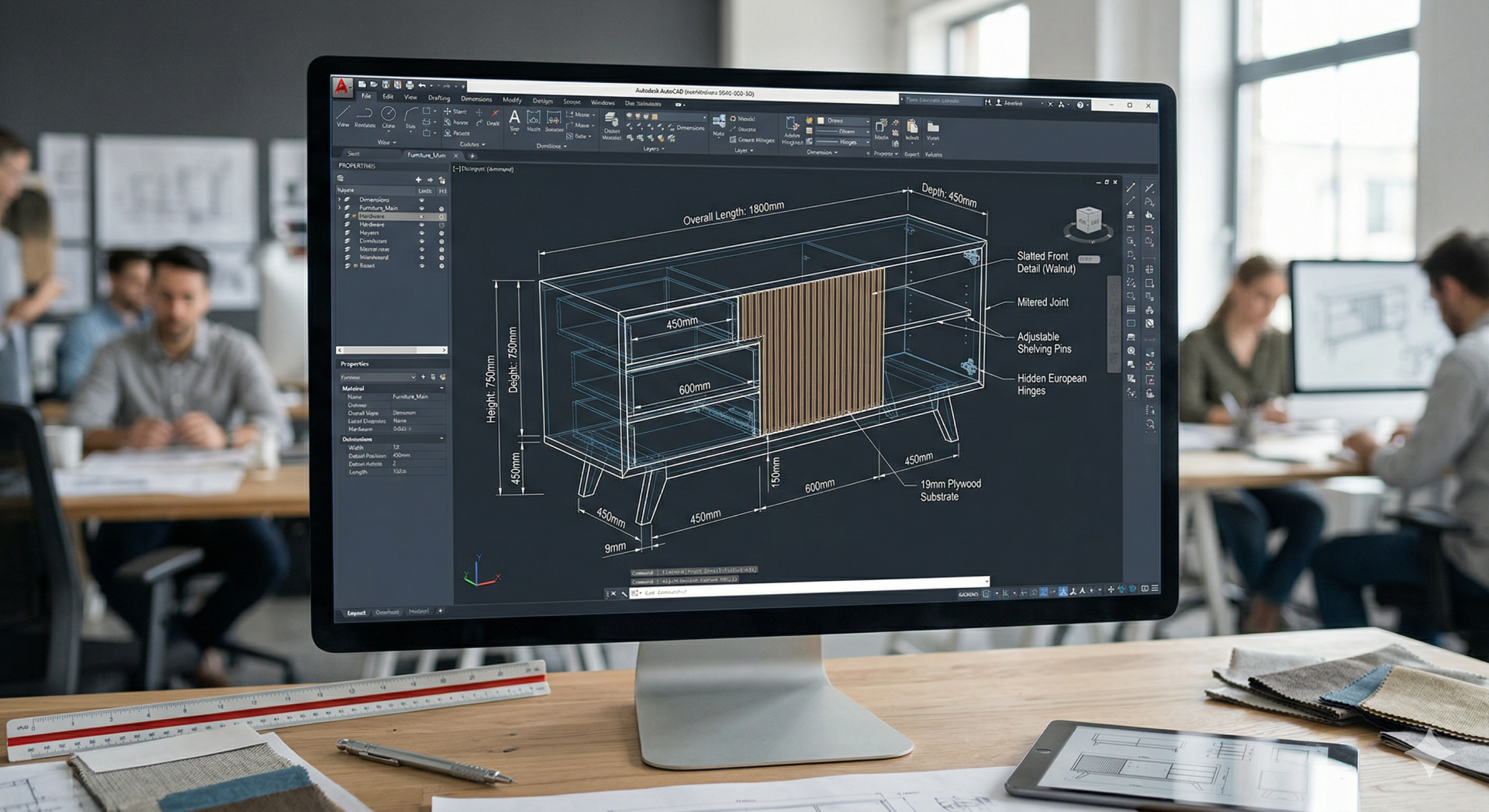 Technical modeling support visualization